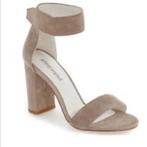 Jeffrey Campbell taupe suede heel-size 7
